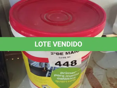 LOTE 448 - 01 BALDE DE PRIMER PARA MANTA ASFÁLTICA QUARTZOLIT 18L. (NO ESTADO, LEILÃO NÃO TEM GARANTIA E NEM DEVOLUÇÃO, SUJEITO A POSSÍVEIS AVARIAS VISÍVEIS/OCULTAS E/OU AUSÊNCIA DE COMPONENTES).