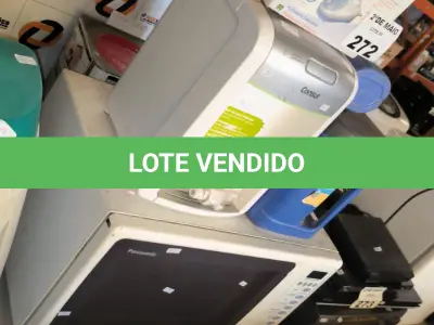 LOTE 272 - 01 MICRO-ONDAS, 01 PURIFICADOR DE ÁGUA, 01 NEBULIZADOR E 03 GARRAFAS TÉRMICAS MARCAS E MODELOS DIVERSOS. (NO ESTADO, LEILÃO NÃO TEM GARANTIA E NEM DEVOLUÇÃO, SUJEITO A POSSÍVEIS AVARIAS VISÍVEIS/OCULTAS E/OU AUSÊNCIA DE COMPONENTES).