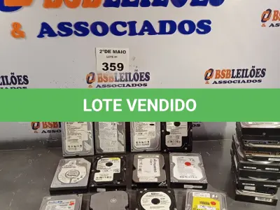 LOTE 359 - 20 HARD DISC PARA PC MARCAS E MODELOS DIVERSOS. (NO ESTADO, LEILÃO NÃO TEM GARANTIA E NEM DEVOLUÇÃO, SUJEITO A POSSÍVEIS AVARIAS VISÍVEIS/OCULTAS E/OU AUSÊNCIA DE COMPONENTES).