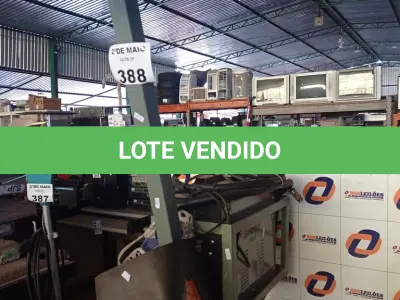 LOTE 388 - 01 MÁQUINA DE SOLDA MIG MARCA INTECH MACHINE MODELO MIG-130. (NO ESTADO, LEILÃO NÃO TEM GARANTIA E NEM DEVOLUÇÃO, SUJEITO A POSSÍVEIS AVARIAS VISÍVEIS/OCULTAS E/OU AUSÊNCIA DE COMPONENTES).
