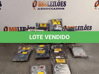 LOTE 341 - 01 LOTE COM VÁRIOS HARD DISC MARCAS E MODELOS DIVERSOS. (NO ESTADO, LEILÃO NÃO TEM GARANTIA E NEM DEVOLUÇÃO, SUJEITO A POSSÍVEIS AVARIAS VISÍVEIS/OCULTAS E/OU AUSÊNCIA DE COMPONENTES).