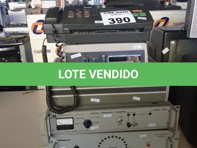 LOTE 390 - 04 APARELHOS ELETRÔNICOS E 01 APARELHO DE FAX MARCAS E MODELOS DIVERSOS. (NO ESTADO, LEILÃO NÃO TEM GARANTIA E NEM DEVOLUÇÃO, SUJEITO A POSSÍVEIS AVARIAS VISÍVEIS/OCULTAS E/OU AUSÊNCIA DE COMPONENTES).