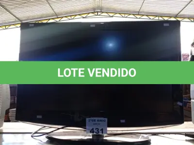 LOTE 431 - 01 TV SAMSUNG 32” POL. (NO ESTADO, LEILÃO NÃO TEM GARANTIA E NEM DEVOLUÇÃO, SUJEITO A POSSÍVEIS AVARIAS VISÍVEIS/OCULTAS E/OU AUSÊNCIA DE COMPONENTES).