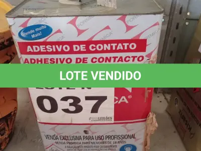 LOTE 037 - 01 - COLA ADESIVO DE CONTATO FORMICA (NO ESTADO, NÃO SABEMOS SE FUNCIONA. LEILÃO NÃO TEM GARANTIA E NEM DEVOLUÇÃO, SUJEITO A POSSÍVEIS AVARIAS VISÍVEIS/OCULTAS E/OU AUSÊNCIA DE COMPONENTES)