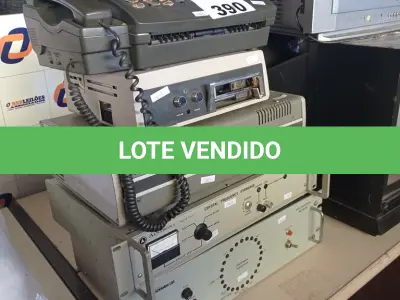 LOTE 390 - 04 APARELHOS ELETRÔNICOS E 01 APARELHO DE FAX MARCAS E MODELOS DIVERSOS. (NO ESTADO, LEILÃO NÃO TEM GARANTIA E NEM DEVOLUÇÃO, SUJEITO A POSSÍVEIS AVARIAS VISÍVEIS/OCULTAS E/OU AUSÊNCIA DE COMPONENTES).