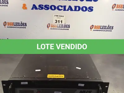LOTE 311 - 01 NOBREAK ELETRÔNICO PARA RACK 3.000VA MARCA NHS. (NO ESTADO, LEILÃO NÃO TEM GARANTIA E NEM DEVOLUÇÃO, SUJEITO A POSSÍVEIS AVARIAS VISÍVEIS/OCULTAS E/OU AUSÊNCIA DE COMPONENTES).