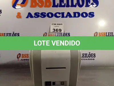LOTE 369 - 01 IMPRESSORA DE CARTÃO MODELO SMART. (NO ESTADO, LEILÃO NÃO TEM GARANTIA E NEM DEVOLUÇÃO, SUJEITO A POSSÍVEIS AVARIAS VISÍVEIS/OCULTAS E/OU AUSÊNCIA DE COMPONENTES).