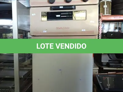 LOTE 264 - 01 FRIGOBAR REFRIGERAÇÃO ELETRÔNICA MARCA ETERN E 01 FOGÃO 02 BOCAS MARCA DAKO. (NO ESTADO, LEILÃO NÃO TEM GARANTIA E NEM DEVOLUÇÃO, SUJEITO A POSSÍVEIS AVARIAS VISÍVEIS/OCULTAS E/OU AUSÊNCIA DE COMPONENTES).
