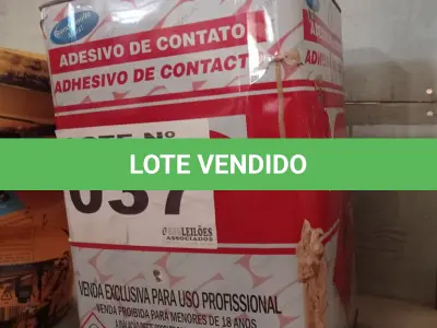 LOTE 037 - 01 - COLA ADESIVO DE CONTATO FORMICA (NO ESTADO, NÃO SABEMOS SE FUNCIONA. LEILÃO NÃO TEM GARANTIA E NEM DEVOLUÇÃO, SUJEITO A POSSÍVEIS AVARIAS VISÍVEIS/OCULTAS E/OU AUSÊNCIA DE COMPONENTES)