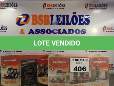 LOTE 406 - 06 KG DE REJUNTAMENTO EPÓXI SUPER JUNTA. (NO ESTADO, LEILÃO NÃO TEM GARANTIA E NEM DEVOLUÇÃO, SUJEITO A POSSÍVEIS AVARIAS VISÍVEIS/OCULTAS E/OU AUSÊNCIA DE COMPONENTES).