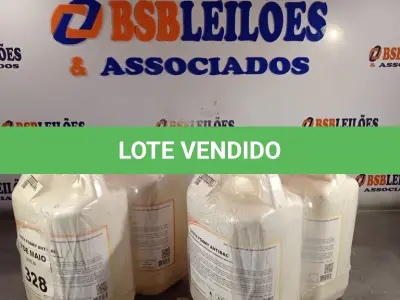 LOTE 328 - 20 LITROS DE ESPUMA HIGIENIZADORA PARA ANTISSEPSIA INSTANTÂNEA DAS MÃOS. (NO ESTADO, LEILÃO NÃO TEM GARANTIA E NEM DEVOLUÇÃO, SUJEITO A POSSÍVEIS AVARIAS VISÍVEIS/OCULTAS E/OU AUSÊNCIA DE COMPONENTES).