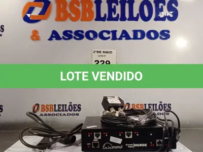 LOTE 229 - 01 GRAVADOR DIGITAL MAMUT E 01 SWITCH 3COM 24 PORTAS. (NO ESTADO, LEILÃO NÃO TEM GARANTIA E NEM DEVOLUÇÃO, SUJEITO A POSSÍVEIS AVARIAS VISÍVEIS/OCULTAS E/OU AUSÊNCIA DE COMPONENTES).