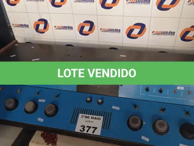 LOTE 377 - 01 MESA DE SOM AUDIOLINE. (NO ESTADO, LEILÃO NÃO TEM GARANTIA E NEM DEVOLUÇÃO, SUJEITO A POSSÍVEIS AVARIAS VISÍVEIS/OCULTAS E/OU AUSÊNCIA DE COMPONENTES).