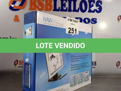 LOTE 251 - 01 TELA NAVISIS EZ-CANVAS. (NO ESTADO, LEILÃO NÃO TEM GARANTIA E NEM DEVOLUÇÃO, SUJEITO A POSSÍVEIS AVARIAS VISÍVEIS/OCULTAS E/OU AUSÊNCIA DE COMPONENTES).