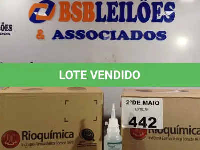 LOTE 442 - 02 CAIXAS COM BISNAGAS DE ÁLCOOL ETÍLICO HIDRATADO 70%. (NO ESTADO, LEILÃO NÃO TEM GARANTIA E NEM DEVOLUÇÃO, SUJEITO A POSSÍVEIS AVARIAS VISÍVEIS/OCULTAS E/OU AUSÊNCIA DE COMPONENTES).