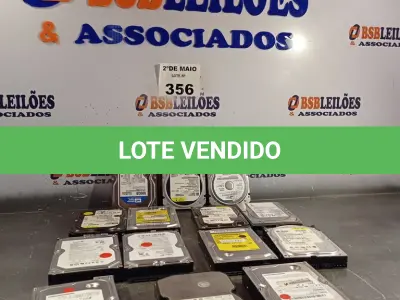 LOTE 356 - 15 HARD DISC PARA PC MARCAS E MODELOS DIVERSOS. (NO ESTADO, LEILÃO NÃO TEM GARANTIA E NEM DEVOLUÇÃO, SUJEITO A POSSÍVEIS AVARIAS VISÍVEIS/OCULTAS E/OU AUSÊNCIA DE COMPONENTES).