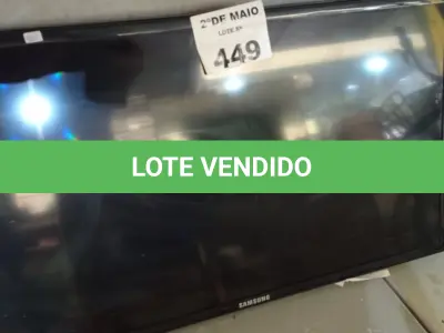 LOTE 449 - 01 TV MARCA SAMSUNG 32” POL PARA RETIRADA DE PEÇAS. (NO ESTADO, LEILÃO NÃO TEM GARANTIA E NEM DEVOLUÇÃO, SUJEITO A POSSÍVEIS AVARIAS VISÍVEIS/OCULTAS E/OU AUSÊNCIA DE COMPONENTES).