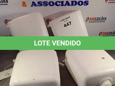 LOTE 447 - 04 CAIXAS DE DESCARGA MARCAS E MODELOS DIVERSOS COM AVARIAS. (NO ESTADO, LEILÃO NÃO TEM GARANTIA E NEM DEVOLUÇÃO, SUJEITO A POSSÍVEIS AVARIAS VISÍVEIS/OCULTAS E/OU AUSÊNCIA DE COMPONENTES).
