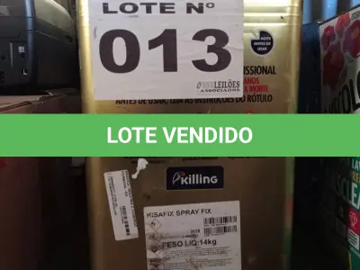 LOTE 013 - 01 - LATA ADESIVO COLA DE CONTATO KISAFIX KILLING (NO ESTADO, NÃO SABEMOS SE FUNCIONA. LEILÃO NÃO TEM GARANTIA E NEM DEVOLUÇÃO, SUJEITO A POSSÍVEIS AVARIAS VISÍVEIS/OCULTAS E/OU AUSÊNCIA DE COMPONENTES)