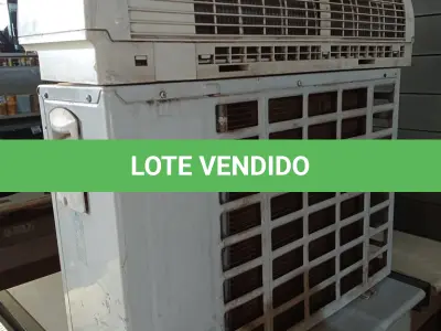 LOTE 325 - 01 CONDENSADORA MARCA LG 12.000BTU E 01 EVAPORADORA MARCA GREE 18.000BTU. (NO ESTADO, LEILÃO NÃO TEM GARANTIA E NEM DEVOLUÇÃO, SUJEITO A POSSÍVEIS AVARIAS VISÍVEIS/OCULTAS E/OU AUSÊNCIA DE COMPONENTES).