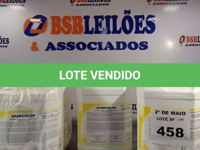 LOTE 458 - 20 LITROS DE DESINFETANTE HOSPITALAR PARA SUPERFÍCIES FIXAS E ARTIGOS NÃO CRÍTICOS. (NO ESTADO, LEILÃO NÃO TEM GARANTIA E NEM DEVOLUÇÃO, SUJEITO A POSSÍVEIS AVARIAS VISÍVEIS/OCULTAS E/OU AUSÊNCIA DE COMPONENTES).