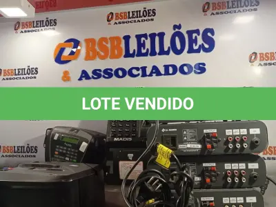 LOTE 382 - 03 RELÓGIOS DE PONTO E 4 APARELHOS DE SOM MARCAS E MODELOS DIVERSOS. (NO ESTADO, LEILÃO NÃO TEM GARANTIA E NEM DEVOLUÇÃO, SUJEITO A POSSÍVEIS AVARIAS VISÍVEIS/OCULTAS E/OU AUSÊNCIA DE COMPONENTES).