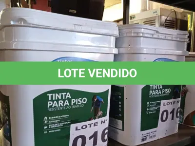 LOTE 016 - 02 - TINTAS PARA PISO MAKCOLOR (NO ESTADO, NÃO SABEMOS SE FUNCIONA. LEILÃO NÃO TEM GARANTIA E NEM DEVOLUÇÃO, SUJEITO A POSSÍVEIS AVARIAS VISÍVEIS/OCULTAS E/OU AUSÊNCIA DE COMPONENTES)