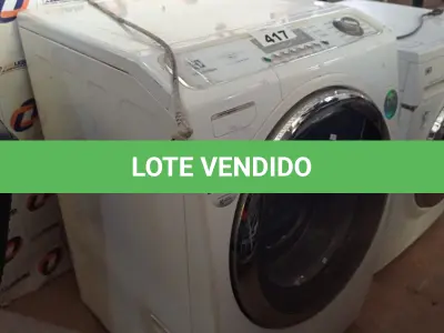 LOTE 417 - 01 LAVA E SECA 12KG MARCA ELECTROLUX 110V. (NO ESTADO, LEILÃO NÃO TEM GARANTIA E NEM DEVOLUÇÃO, SUJEITO A POSSÍVEIS AVARIAS VISÍVEIS/OCULTAS E/OU AUSÊNCIA DE COMPONENTES).