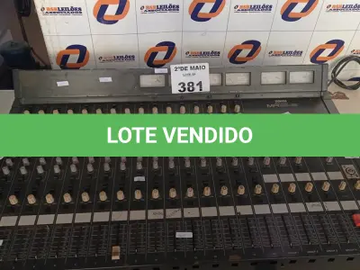 LOTE 381 - 01 MESA DE SOM YAMAHA MR1642. (NO ESTADO, LEILÃO NÃO TEM GARANTIA E NEM DEVOLUÇÃO, SUJEITO A POSSÍVEIS AVARIAS VISÍVEIS/OCULTAS E/OU AUSÊNCIA DE COMPONENTES).