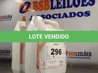 LOTE 296 - 02 GALÕES DE SABONETE ANTISSÉPTICO PARA AS MÃOS. (NO ESTADO, LEILÃO NÃO TEM GARANTIA E NEM DEVOLUÇÃO, SUJEITO A POSSÍVEIS AVARIAS VISÍVEIS/OCULTAS E/OU AUSÊNCIA DE COMPONENTES).
