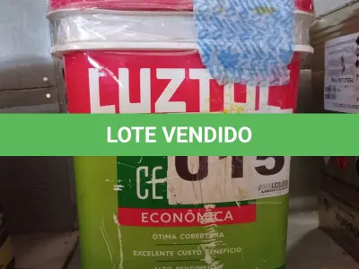 LOTE 015 - 01 - TINTA CERRADO 18L ACRILICA AMARELO CANARIO LUZTOL (NO ESTADO, NÃO SABEMOS SE FUNCIONA. LEILÃO NÃO TEM GARANTIA E NEM DEVOLUÇÃO, SUJEITO A POSSÍVEIS AVARIAS VISÍVEIS/OCULTAS E/OU AUSÊNCIA DE COMPONENTES)