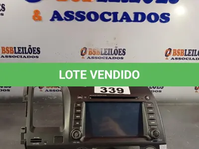 LOTE 339 - 01 CENTRAL MULTIMIDIA HONDA. (NO ESTADO, LEILÃO NÃO TEM GARANTIA E NEM DEVOLUÇÃO, SUJEITO A POSSÍVEIS AVARIAS VISÍVEIS/OCULTAS E/OU AUSÊNCIA DE COMPONENTES).