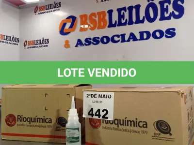 LOTE 442 - 02 CAIXAS COM BISNAGAS DE ÁLCOOL ETÍLICO HIDRATADO 70%. (NO ESTADO, LEILÃO NÃO TEM GARANTIA E NEM DEVOLUÇÃO, SUJEITO A POSSÍVEIS AVARIAS VISÍVEIS/OCULTAS E/OU AUSÊNCIA DE COMPONENTES).
