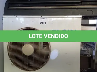 LOTE 261 - 01 CONDENSADORA MARCA ELGIN 36.000BTU E 01 EVAPORADORA. (NO ESTADO, LEILÃO NÃO TEM GARANTIA E NEM DEVOLUÇÃO, SUJEITO A POSSÍVEIS AVARIAS VISÍVEIS/OCULTAS E/OU AUSÊNCIA DE COMPONENTES).