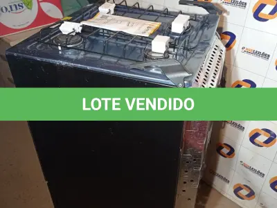 LOTE 032 - 01 - FOGÃO ATLAS 4 BOCAS MÔNACO PLUS MESA DE INOX BIVOLT – PRETO (NO ESTADO, NÃO SABEMOS SE FUNCIONA. LEILÃO NÃO TEM GARANTIA E NEM DEVOLUÇÃO, SUJEITO A POSSÍVEIS AVARIAS VISÍVEIS/OCULTAS E/OU AUSÊNCIA DE COMPONENTES)