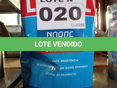 LOTE 020 - 01 - TINTA ACRÍLICA STANDARD NOBRE 18 LITROS COR SUBMARINO (NO ESTADO, NÃO SABEMOS SE FUNCIONA. LEILÃO NÃO TEM GARANTIA E NEM DEVOLUÇÃO, SUJEITO A POSSÍVEIS AVARIAS VISÍVEIS/OCULTAS E/OU AUSÊNCIA DE COMPONENTES)