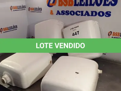 LOTE 447 - 04 CAIXAS DE DESCARGA MARCAS E MODELOS DIVERSOS COM AVARIAS. (NO ESTADO, LEILÃO NÃO TEM GARANTIA E NEM DEVOLUÇÃO, SUJEITO A POSSÍVEIS AVARIAS VISÍVEIS/OCULTAS E/OU AUSÊNCIA DE COMPONENTES).