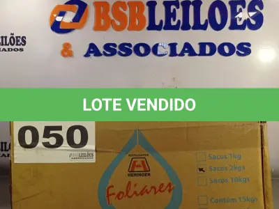 LOTE 050 - 10 - FERTILIZANTES MINERAL FOLIAR MISTO 2KG - HERINGER (NO ESTADO, NÃO SABEMOS SE FUNCIONA. LEILÃO NÃO TEM GARANTIA E NEM DEVOLUÇÃO, SUJEITO A POSSÍVEIS AVARIAS VISÍVEIS/OCULTAS E/OU AUSÊNCIA DE COMPONENTES)