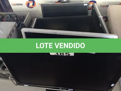 LOTE 385 - 06 MONITORES MARCAS E MODELOS DIVERSOS PARA RETIRADA DE PEÇAS. (NO ESTADO, LEILÃO NÃO TEM GARANTIA E NEM DEVOLUÇÃO, SUJEITO A POSSÍVEIS AVARIAS VISÍVEIS/OCULTAS E/OU AUSÊNCIA DE COMPONENTES).