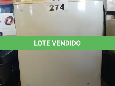 LOTE 274 - 01 FRIGOBAR REFRIGERAÇÃO ELETRÔNICA. (NO ESTADO, LEILÃO NÃO TEM GARANTIA E NEM DEVOLUÇÃO, SUJEITO A POSSÍVEIS AVARIAS VISÍVEIS/OCULTAS E/OU AUSÊNCIA DE COMPONENTES).