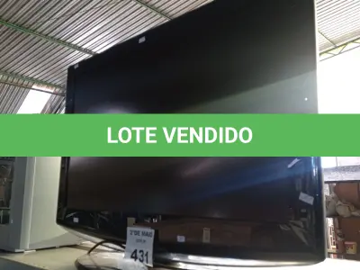 LOTE 431 - 01 TV SAMSUNG 32” POL. (NO ESTADO, LEILÃO NÃO TEM GARANTIA E NEM DEVOLUÇÃO, SUJEITO A POSSÍVEIS AVARIAS VISÍVEIS/OCULTAS E/OU AUSÊNCIA DE COMPONENTES).