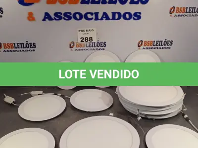 LOTE 288 - 01 LOTE COM VÁRIOS PAINÉIS DE LED REDONDOS DE EMBUTIR MODELOS DIVERSOS. (NO ESTADO, LEILÃO NÃO TEM GARANTIA E NEM DEVOLUÇÃO, SUJEITO A POSSÍVEIS AVARIAS VISÍVEIS/OCULTAS E/OU AUSÊNCIA DE COMPONENTES).