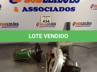 LOTE 434 - 02 MOTORES DE ESTEIRA E 01 SUCATA DE SERRA CIRCULAR. (NO ESTADO, LEILÃO NÃO TEM GARANTIA E NEM DEVOLUÇÃO, SUJEITO A POSSÍVEIS AVARIAS VISÍVEIS/OCULTAS E/OU AUSÊNCIA DE COMPONENTES).