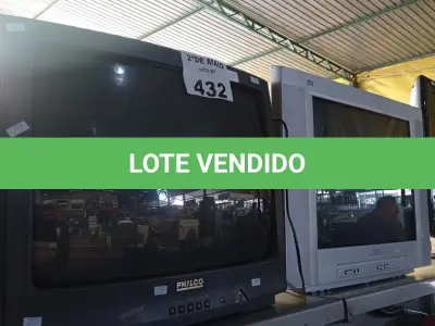 LOTE 432 - 03 TV’S DE TUBO MARCAS E MODELOS DIVERSOS. (NO ESTADO, LEILÃO NÃO TEM GARANTIA E NEM DEVOLUÇÃO, SUJEITO A POSSÍVEIS AVARIAS VISÍVEIS/OCULTAS E/OU AUSÊNCIA DE COMPONENTES).
