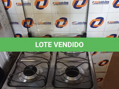 LOTE 276 - 01 FOGÃO A GÁS 04 BOCAS MARCA ELECTROLUX. (NO ESTADO, LEILÃO NÃO TEM GARANTIA E NEM DEVOLUÇÃO, SUJEITO A POSSÍVEIS AVARIAS VISÍVEIS/OCULTAS E/OU AUSÊNCIA DE COMPONENTES).