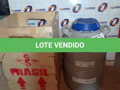 LOTE 034 - 01 - BOTIJÃO NITROGÊNIO INSEMINAÇÃO (NO ESTADO, NÃO SABEMOS SE FUNCIONA. LEILÃO NÃO TEM GARANTIA E NEM DEVOLUÇÃO, SUJEITO A POSSÍVEIS AVARIAS VISÍVEIS/OCULTAS E/OU AUSÊNCIA DE COMPONENTES)