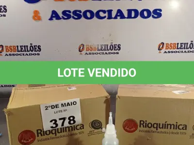 LOTE 378 - 02 CAIXAS COM BISNAGAS DE ÁLCOOL ETÍLICO HIDRATADO 70%. (NO ESTADO, LEILÃO NÃO TEM GARANTIA E NEM DEVOLUÇÃO, SUJEITO A POSSÍVEIS AVARIAS VISÍVEIS/OCULTAS E/OU AUSÊNCIA DE COMPONENTES).