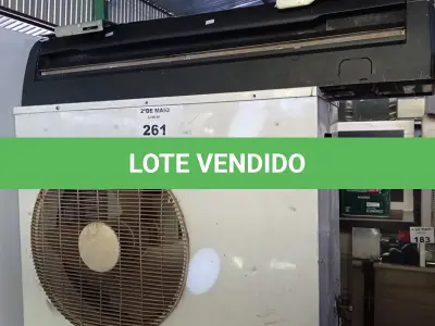 LOTE 261 - 01 CONDENSADORA MARCA ELGIN 36.000BTU E 01 EVAPORADORA. (NO ESTADO, LEILÃO NÃO TEM GARANTIA E NEM DEVOLUÇÃO, SUJEITO A POSSÍVEIS AVARIAS VISÍVEIS/OCULTAS E/OU AUSÊNCIA DE COMPONENTES).
