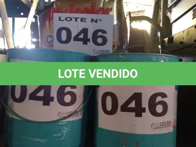 LOTE 046 - 03 – LATAS DE TINTAS (NO ESTADO, NÃO SABEMOS SE FUNCIONA. LEILÃO NÃO TEM GARANTIA E NEM DEVOLUÇÃO, SUJEITO A POSSÍVEIS AVARIAS VISÍVEIS/OCULTAS E/OU AUSÊNCIA DE COMPONENTES)