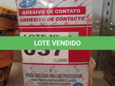 LOTE 037 - 01 - COLA ADESIVO DE CONTATO FORMICA (NO ESTADO, NÃO SABEMOS SE FUNCIONA. LEILÃO NÃO TEM GARANTIA E NEM DEVOLUÇÃO, SUJEITO A POSSÍVEIS AVARIAS VISÍVEIS/OCULTAS E/OU AUSÊNCIA DE COMPONENTES)